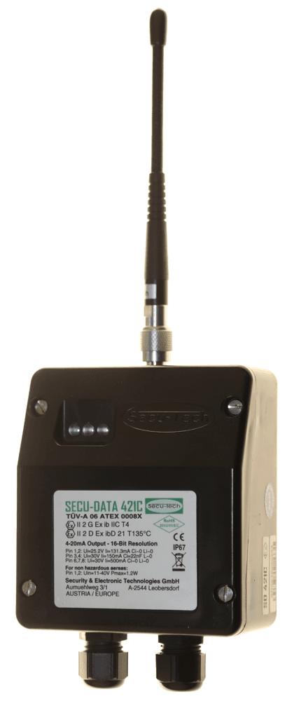 secu data drahtlose messdatenuebertragung ex zone